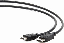 Gembird CC-DP-HDMI-3M DisplayPort to HDMI cable (not bi-directional), 3m, black