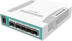 Mikrotik CRS106-1C-5S network switch Gigabit Ethernet (10/100/1000) Power over Ethernet (PoE) White