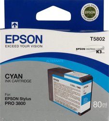 Epson Cyan Ink Cartridge T 580 80 ml T5802