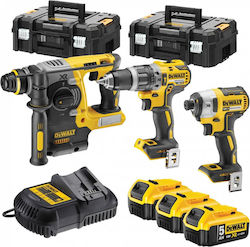 POWER TOOL COMBO KIT DEWALT DCK368P3T-QW (DCH273+DCD796+DCF887)