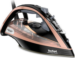 Tefal Ultimate Pure FV9845 Dry & Steam Iron with Durilium Autoclean Soleplate, 3200 W, Black and Copper
