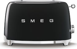 Smeg 2-Slice Toaster 50's Style Black TSF01BLEU