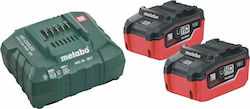 Metabo Base Set 2x 18V 5.5 Ah LiHD Batteries