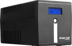 Green Cell UPS08 uninterruptible power supply (UPS) Line-Interactive 1000 VA 700 W 4 AC outlet(s)