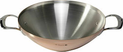 De Buyer Prima Matera Induction Wok Copper/Steel with 2 Handles