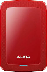 ADATA HV300 External Hard Drive 1000 GB Red