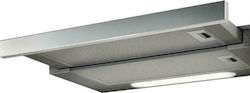 Elica ELITE14 LUX GRIX/A/50 Built-under Silver Stainless Steel Cooker Hood, 336 m³/h Airflow