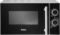Amica AMGF20M1GS microwave Countertop Grill microwave 20 L 700 W Black, Silver