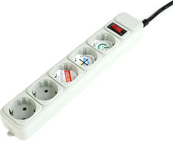 Gembird SPG3-B-6C surge protector 5 AC outlet(s) 1.8 m