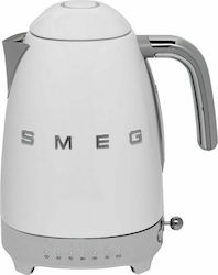 Smeg 50's Style Electric Kettle, White, Model KLF04WHEU