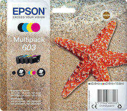 Epson 603 Ink Cartridges 4-Pack — Black + Color (T03U6)