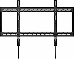 Manhattan Wall Mount for TV & Monitors (Fixed), For screens 60" to 100", VESA compatibility: all between 200x200mm to 900x600mm - check the dimensions of the four mounting holes on back of screen to ensure it fits, Max 50kg, Black, Bracket