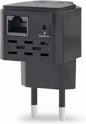 Gembird WNP-RP300-03-BK bridge/repeater Network repeater 300 Mbit/s Black