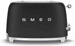 Smeg Toaster 2X2 50´Style Matt Black TSF01BLMEU