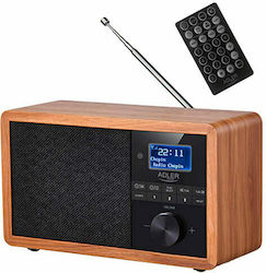 Adler AD 1184 Portable Digital Radio, Black with Wood Finish