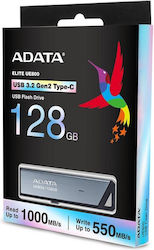 ADATA UE800 USB flash drive 128 GB USB Type-C 3.2 Gen 2 (3.1 Gen 2) Silver