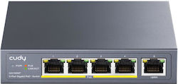 Cudy GS1005P Gigabit Ethernet Network Switch (10/100/1000) with Power over Ethernet (PoE), Grey