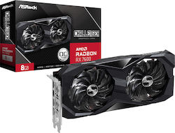 Asrock Challenger 90-GA41ZZ-00UANF graphics card AMD Radeon RX 7600 8 GB GDDR6