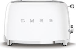 Smeg Toaster 2X4 50´Style White TSF02WHEU