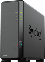 Synology DiskStation DS124 NAS / Storage Server Desktop Ethernet LAN Black RTD1619B
