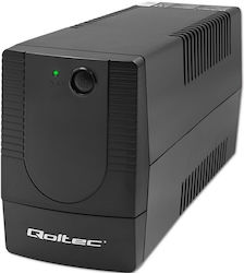 Qoltec 53774 uninterruptible power supply (UPS) Line-Interactive 1 kVA 600 W 1 AC outlet(s)