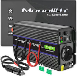 Qoltec Monolith Power Adapter/Inverter Auto/Indoor 600 W Black