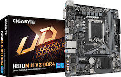 GIGABYTE H610M H V3 DDR4 Motherboard - Supports Intel Core 14th CPUs, 4+1+1 Hybrid Phases Digital VRM, up to 3200MHz DDR4, 1xPCIe 3.0 M.2, GbE LAN, USB 3.2 Gen 1