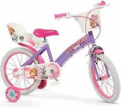 Children's Bike 16" Paw Patrol Purple 1680 Girl TOIMSA