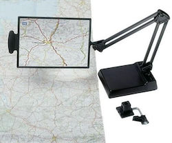 Table-top magnifier mounted on the tabletop