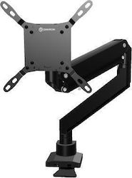 ONKRON G130-B Swivel and tilt desk mount for 17‘-57’ monitors, max. 27 kg, with rotation, black