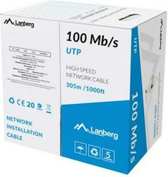LANBERG LAN UTP Cable 100Mb/s 305m CCA Grey