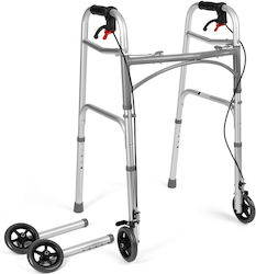 Four-wheeled wheelchair with brakes TIMAGO JMC-C 3223 Silver