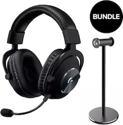 Logitech G PRO X Gaming Headset with Stand, Black
