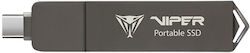 External Portable SSD Patriot Viper PVP30 Duo Compact 1TB 1000MB/s USB A+C 3.2 Gen2 (PVP301TB28UDG)