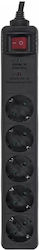 EnerGenie SPG5-C-15 surge protector Black 5 AC outlet(s) 250 V 4.5 m