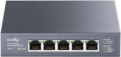 Cudy 5-Port 2.5G Easy-Managed Switch, HS105 3.0 L2 2.5G Ethernet (100/1000/2500) Black