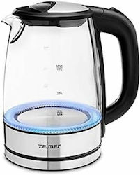 Zelmer ZCK8024 Electric Kettle 1.7 L, 2200 W, Black and Transparent