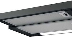 Elica ELITE 14 LUX BL/A/50 Built-under Black Range Hood 650 m³/h