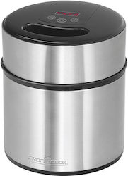 Proficook Ice Cream Maker PC-ICM 1140 (Stainless Steel/Black, 1.8L Capacity, 12 Watts)