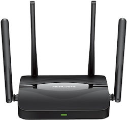 Ασύρματος δρομολογητής Mercusys MR25BE με Gigabit Ethernet, Διπλής Ζώνης (2,4 GHz / 5 GHz), Μαύρος