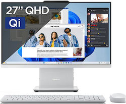 Lenovo IdeaCentre AIO 27IRH9 Intel® Core™ i5 i5-13420H 68.6 cm (27") QHD All-in-One PC 16 GB DDR5-SDRAM 1 TB SSD Windows 11 Home Wi-Fi 6 (802.11ax) Grey