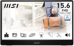 MSI PRO MP161 E2U portable TV/monitor Portable monitor Black 39.6 cm (15.6") LED 1920 x 1080 pixels