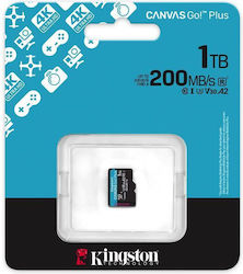 Kingston Canvas Go! Plus 1 TB microSDXC (schwarz, UHS-I U3, Class 10, V30, A2)