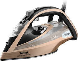 Tefal Ultimate Pure FV9852E0 iron Dry & Steam iron Durilium AirGlide Autoclean soleplate 3200 W Black, Copper