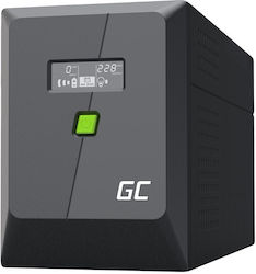 Green Cell Uninterruptible Power Supply (UPS) Line-Interactive 1.5 kVA 900 W with 4 AC Outlets