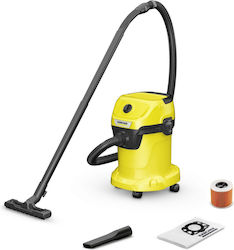 Ηλεκτρική Σκούπα Kärcher WD 3 V-17/4/20 με Κάδο 17 Λίτρων, Στέρεη και Υγρή Καθαριότητα, Ισχύς 1000 W με Σάκο Σκόνης