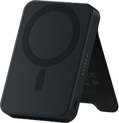 Satechi OntheGo Magnetic Qi2 Powerbank Stand 5000mAh Black