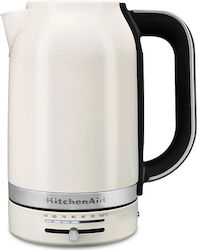KitchenAid 5KEK1701EPL Electric Kettle, 1.7 L, 2400 W — Black / Stainless Steel / White