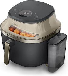 Philips NA543/00 Air Fryer, Single 7.2 Liter, Stand-alone, 2000 Watts, Hot Air Fryer, Black and Champagne