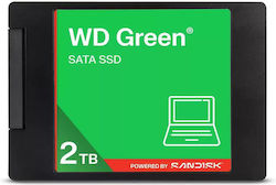 Western Digital Green WD SATA SSD 2.5"/7 mm — Powered by SanDisk, 2 TB